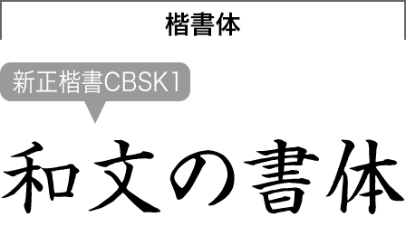 新正楷書CBSK1