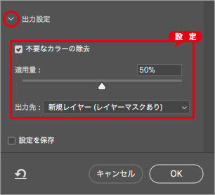 検出結果を確認してレイヤーに出力