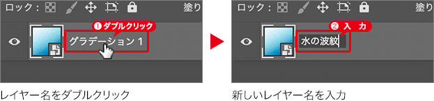 新しいレイヤー名を入力