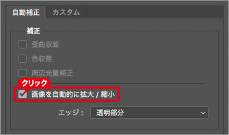 [画像を自動的に拡大/縮小]を有効