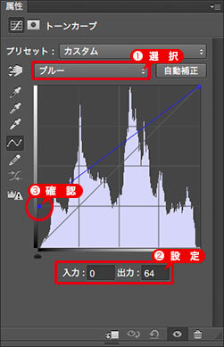 シャドウ点を選択して設定