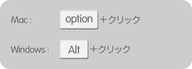 レイヤーマスクモードへの切り替え