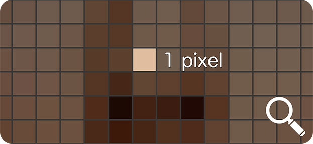 ピクセルは画像を構成する最小単位